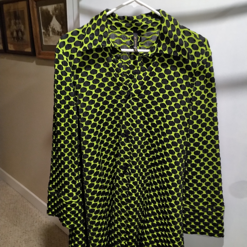 IC Connie K. Lime Green and Black Jacket. Small